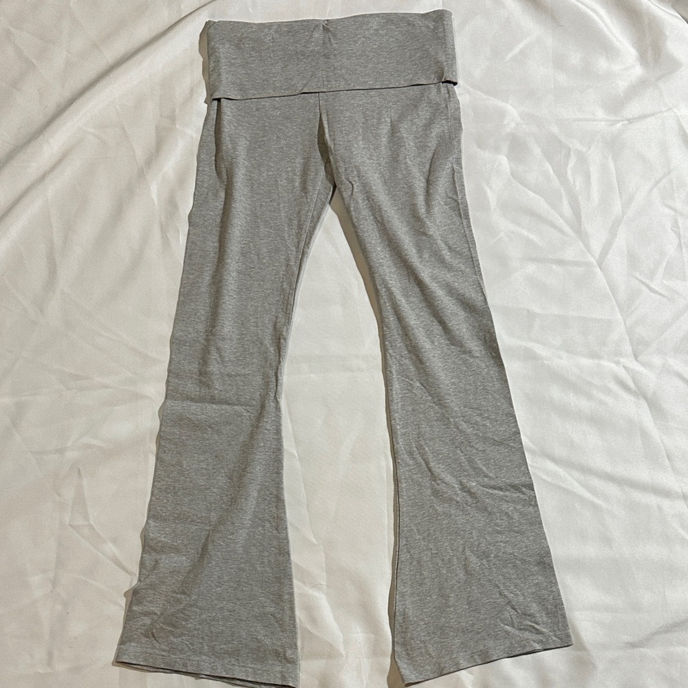 Gray Flared Yoga Pants by Pink